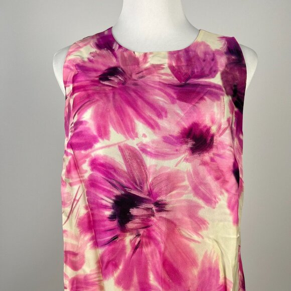 NWOT Johnny Was Jade KADEN Silk Blend Pink Floral MINI DRESS Size S - Picture 3 of 11